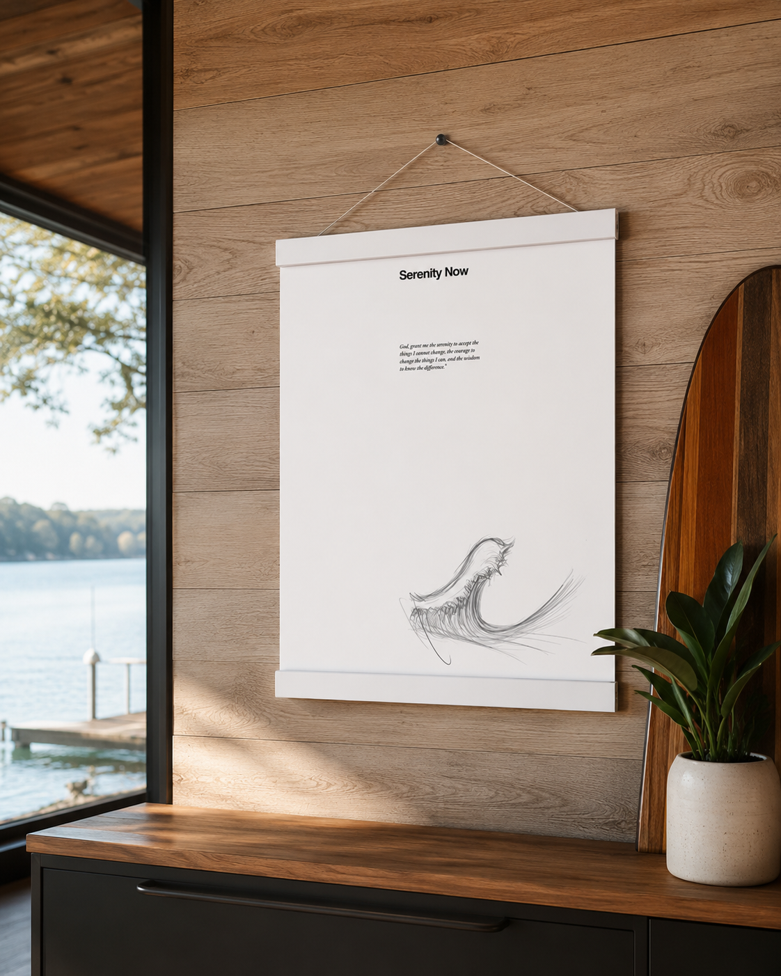 360 Bridge Sunset Poster with Hangers – Lake Austin