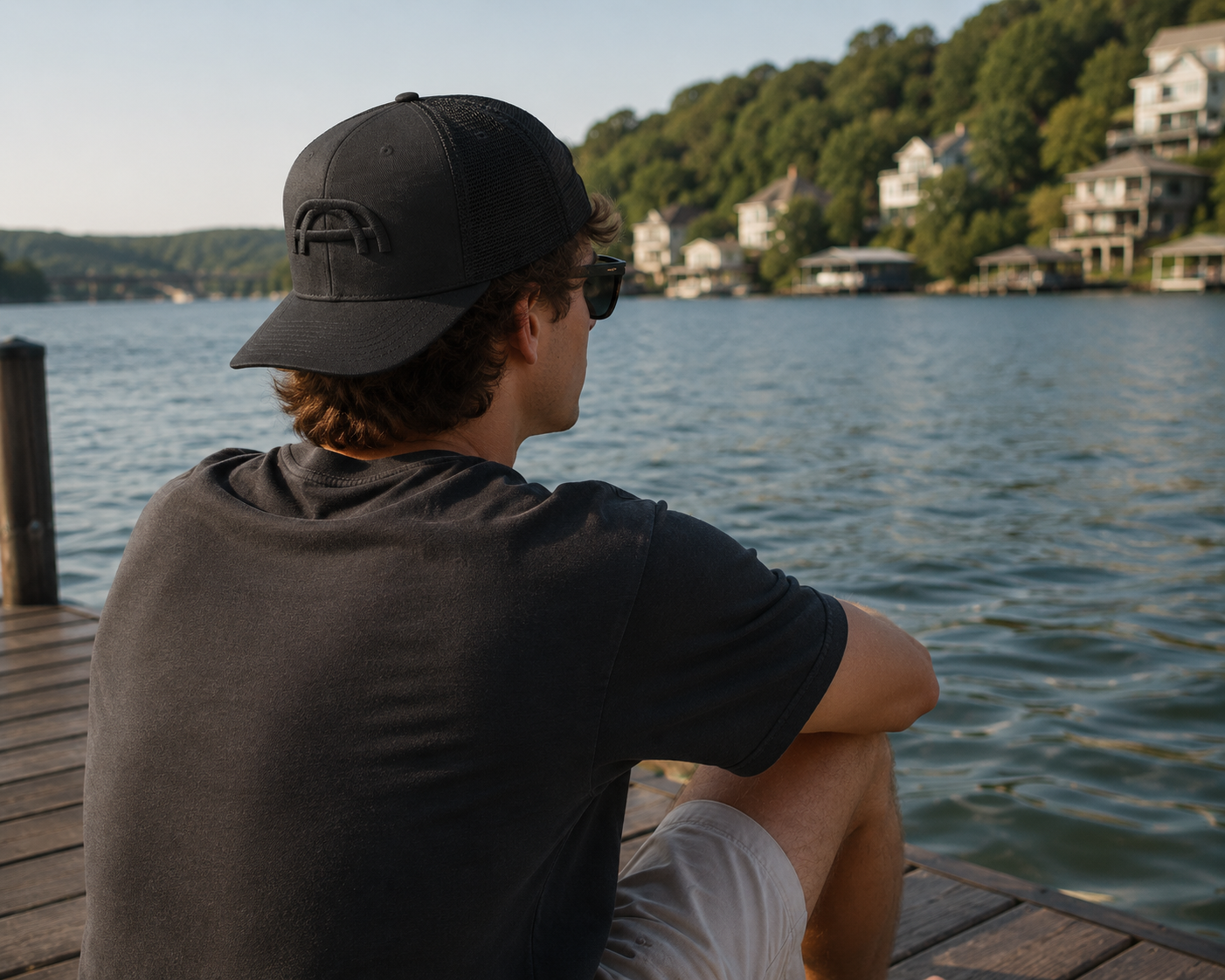Black on Black 3D 360 Bridge Trucker Cap