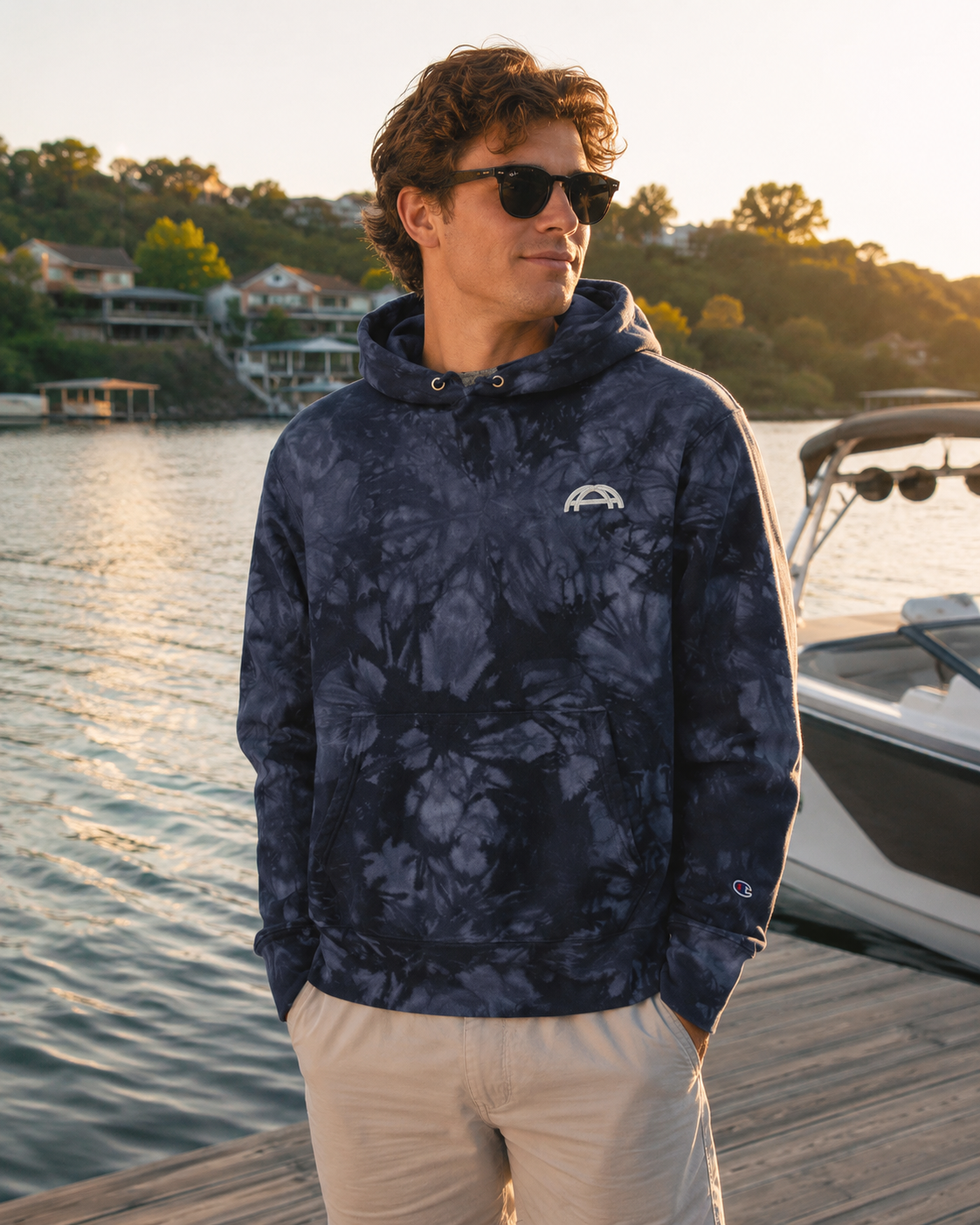 Lake Effect Tie-Dye Hoodie (Champion®)